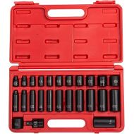 SUNEX TOOLS 3325 3/8-Inch Drive SAE Master Impact Socket Set., Standard/Deep, 6-Point, Cr-Mo, 5/16-Inch - 1-Inch, 25-Piece