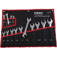 Sunex Tools Sunex 9914A 14 Piece Angle Head SAE Wrench Set (FULL POLISH) CRV