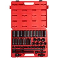 Sunex Tools Sunex 2569 12-Inch Drive Metric Impact Socket Set, StandardDeep, 6-Point, Cr-Mo, 38-Inch - 1-12-Inch, 43-Piece