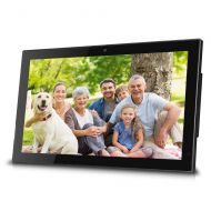 Sungale 14-inch WiFi Cloud Digital Photo Frame w Front Camera for Video Talk, Remote Control, 10GB Free Cloud Storage, 1366x768px LED Screen (Black)
