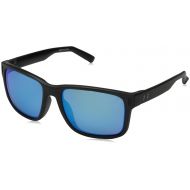 Under Armour UA Assist Square Sunglasses, UA Assist Satin Black / Black Frame / Gray / Blue Multiflection Lens, M/L