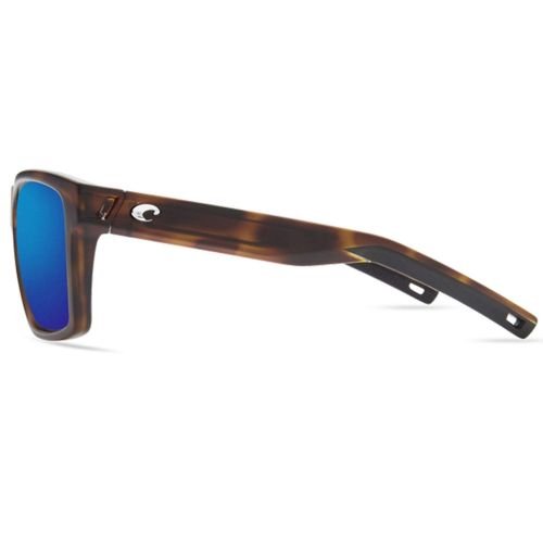  Sunglass Costa Del Mar Costa Del Mar SLT191OBMP Slack Tide Blue Mirror 580P Matte Tortoise Frame Slack Tide, Matte Tortoise Frame, Blue Mirror 580P, Large