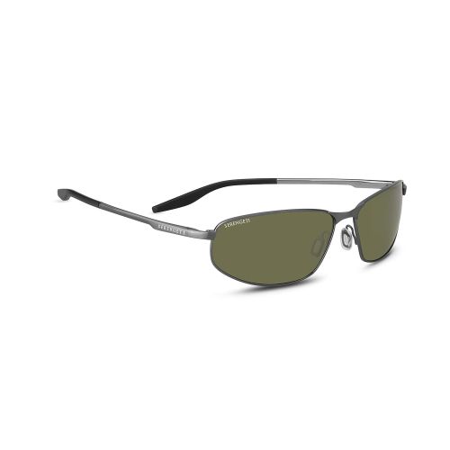  Serengeti Matera Sunglasses Brushed Gunmetal Unisex-Adult Medium