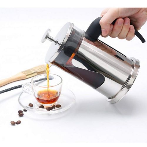  Sungpunet 350ml French Press Coffee Tea Maker Complete Bundle Coffee Pot Stainless Steel Double Glass Tea Maker Press Coffee Machine