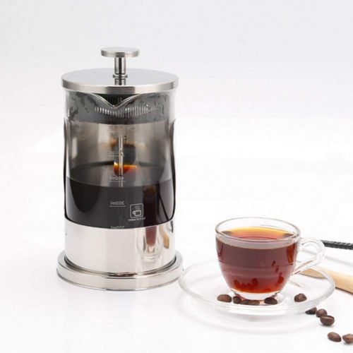  Sungpunet 350ml French Press Coffee Tea Maker Complete Bundle Coffee Pot Stainless Steel Double Glass Tea Maker Press Coffee Machine