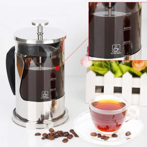  Sungpunet 350ml French Press Coffee Tea Maker Complete Bundle Coffee Pot Stainless Steel Double Glass Tea Maker Press Coffee Machine