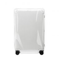 Sunikoo Luggage Cover for Rimowa Essential Suitcase Clear PVC Protector Transparent Protective Case with Royal Blue Zipper 832.73 Check-In L