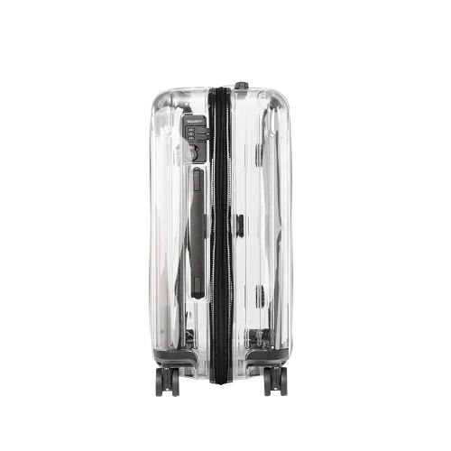  Sunikoo Luggage Cover for Rimowa Off White Suitcase Clear PVC Protector Transparent Protective Case with Black Zipper