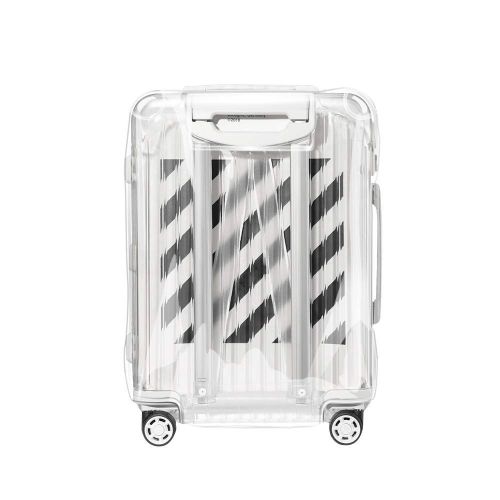  Sunikoo Luggage Cover for Rimowa Off White Suitcase Clear PVC Protector Transparent Protective Case with Black Zipper