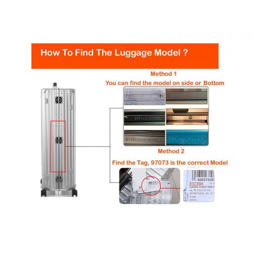  Sunikoo Luggage Skin Protector Clear PVC Transparent Cover for RIMOWA Cabin Multiwheel Salsa (for 810.56.32.4)