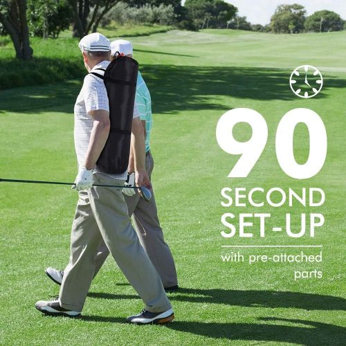  [아마존베스트]Sunix Golf Practice Net Golf Hitting Nets with Chipping Target Pockets,10 x 7ft Golf Training Aids Practice Net Set, 10 Golf Balls 4 Golf Tees, 3 in 1 Golf Hitting Mat,Indoor and Outdoor