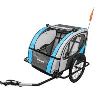 Sunlite Bike Trailer Tot, 2 seater, Blue Grey