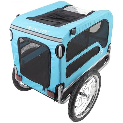  Sunlite Pet Trailer - Black/Gray/Blue - PTS-5