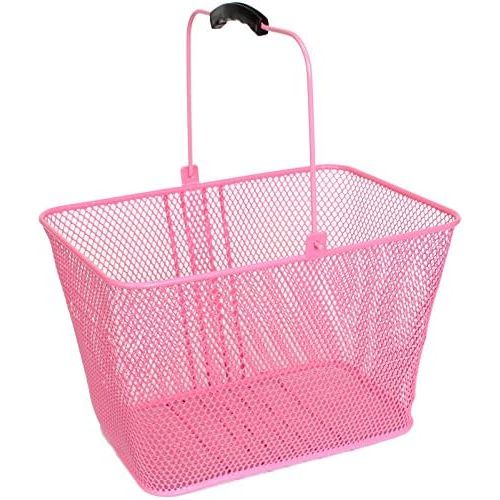 SUNLITE DLX Mesh Lift-Off Front Basket w/Bracket, Pink