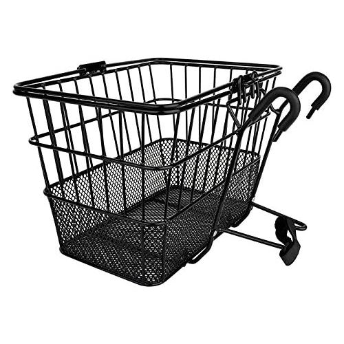  SUNLITE Bicycles Detachable Mesh Bottom Light-Off Bike Basket with Handles