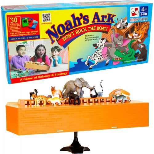  Sunlite Sports Noahs Ark Toy, Balancing Game Religious Stacking Educational Board Game with Animal Toy, 30 Animals