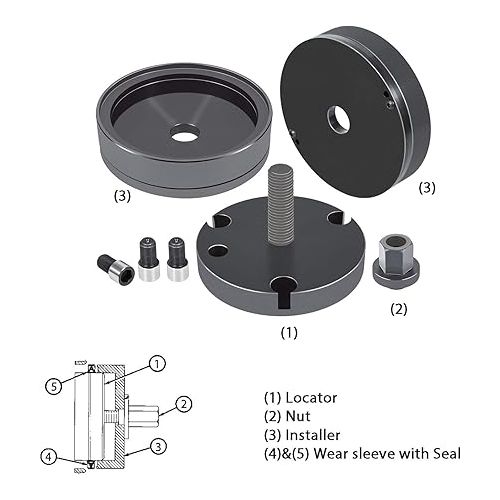  Front & Rear Crankshaft Seal Wear Sleeve Installer For Caterpillar (CAT) 3406-3408 - C15