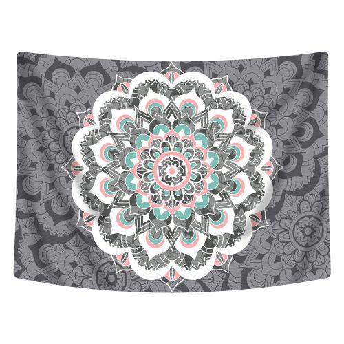  Sunm Boutique Tapestry Wall Hanging Indian Mandala Tapestry Bohemian Tapestry Hippie Tapestry Psychedelic Tapestry Wall Decor Dorm Decor(Colorful,51.2x 59.1)