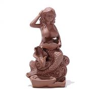 인센스스틱 Sunmir Home Decor Ceramic Mermaid backflow Incense Burner Incense Stick Holder Free backflow Incense Cone Sample