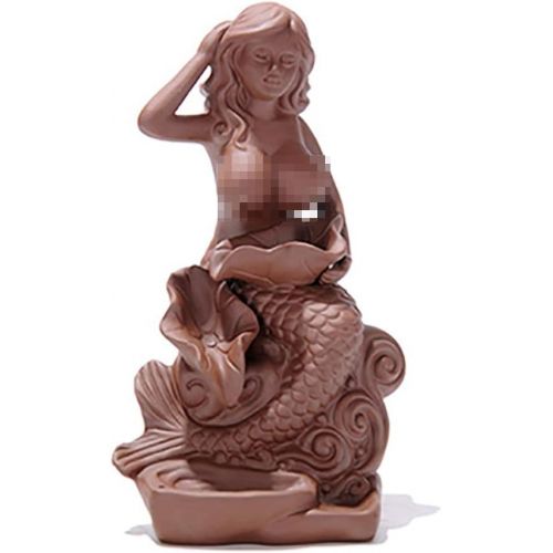  인센스스틱 Sunmir Home Decor Ceramic Mermaid backflow Incense Burner Incense Stick Holder Free backflow Incense Cone Sample