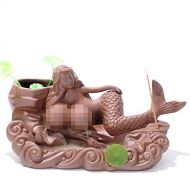 인센스스틱 Sunmir Home Decor Ceramic Mermaid backflow Incense Burner Incense Stick Holder Ceramic Oil Burners