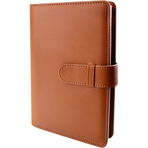  Sunmns SUNMN Wallet PU Leather Photo Album Compatible for Fujifilm Instax Wide 300 Camera, Polaroid POP, POP 2.0, Originals OneStep 2, OneStep+ Printer Film (Brown)