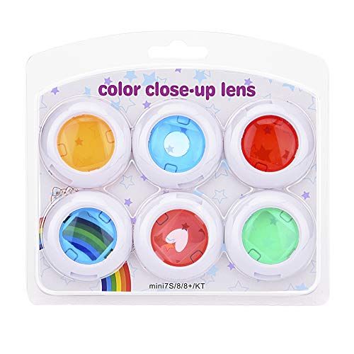  Sunmns 6 Pieces Color Close Up Lens Filter Set Compatible with Fujifilm Instax Mini 9 and Mini 8 Instant Film Camera