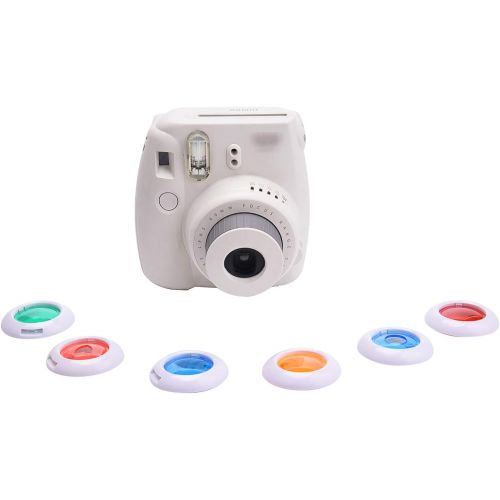  Sunmns 6 Pieces Color Close Up Lens Filter Set Compatible with Fujifilm Instax Mini 9 and Mini 8 Instant Film Camera