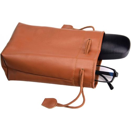  SUNMNS Retro PU Leather Drawstring Pouch Bag Compatible with Fujifilm Instax Mini 11 9 8 90 70 26 Instant Camera, Instant Film Printer and Kids Camera, Brown