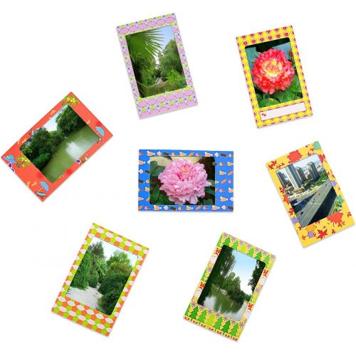  Sunmns 120 Sheets Colorful Photo Instant Films Frame Sticker Compatible with FujiFilm Instax Mini 11/9/ 8/ 7s/ 70/26/ 90 Camera Film