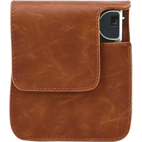  Sunmns Retro Vintage PU Leather Protective Case Bag Cover Compatible with Fujifilm Instax Mini 90 Instant Film Camera, Brown