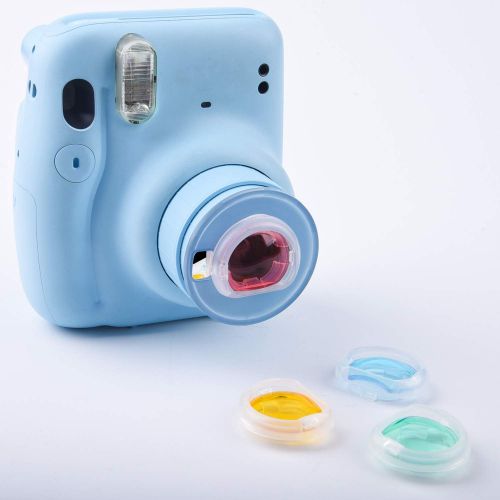  Sunmns Close Up Color Lens Filter Set Compatible with Fujifilm Instax Mini 11 Instant Camera, 4 Pieces