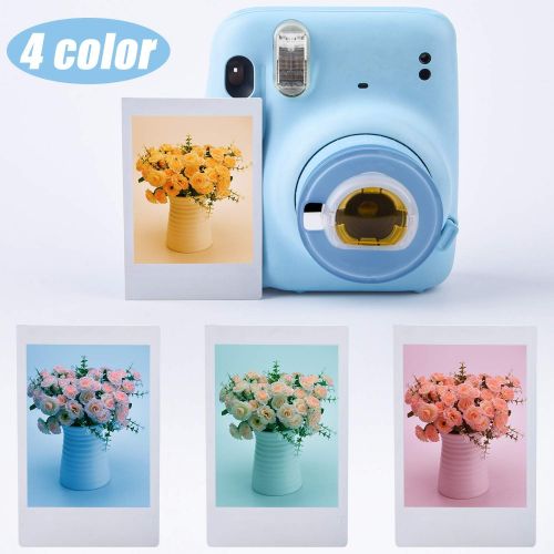  Sunmns Close Up Color Lens Filter Set Compatible with Fujifilm Instax Mini 11 Instant Camera, 4 Pieces