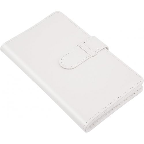  Sunmns Wallet PU Leather Photo Album Compatible with Fujifilm Instax Mini Instant Film (White)