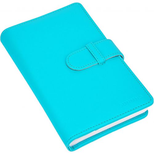  Sunmns Wallet PU Leather Photo Album Compatible with Fujifilm Instax Mini Instant Film (Azure Blue)