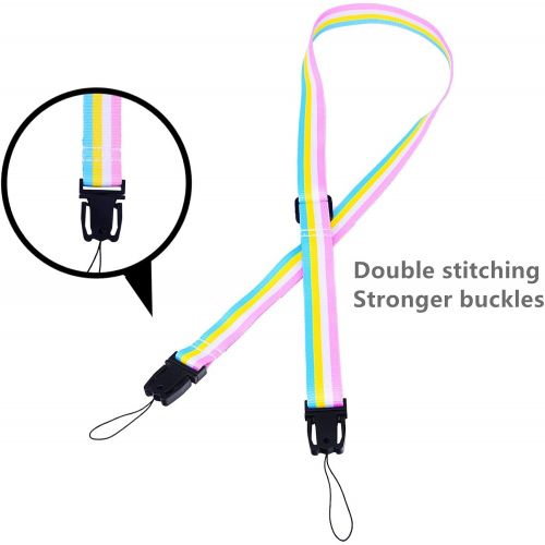  Sunmns Camera Neck Shoulder Strap Compatible with Fujifilm Instax Mini 11/ 9/ 8/ 90/ 8+/ 70/ 40 Instant Film Camera, Rainbow