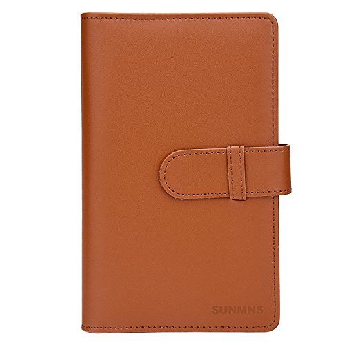  Sunmns Wallet PU Leather Photo Album Compatible with Fujifilm Instax Mini Instant Film (Brown)