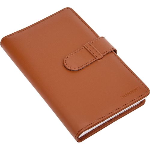  Sunmns Wallet PU Leather Photo Album Compatible with Fujifilm Instax Mini Instant Film (Brown)