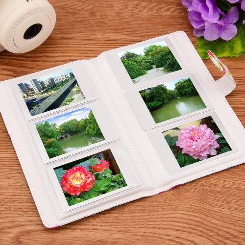  Sunmns Wallet PU Leather Photo Album Compatible with Fujifilm Instax Mini 11 9 8 90 8+ 26 7s Instant Camera Film, Polaroid Snap Zip Z2300 PIC-300 Film (Desserts)