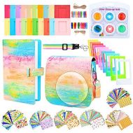 Sunmns Camera Accessories Bundle Kit Set Compatible with Fujifilm Instax Mini 9, Accessory Include Case, Album, Film Stickers, Desk Frames, Hanging Frame, Filters, Strap (Rainbow)