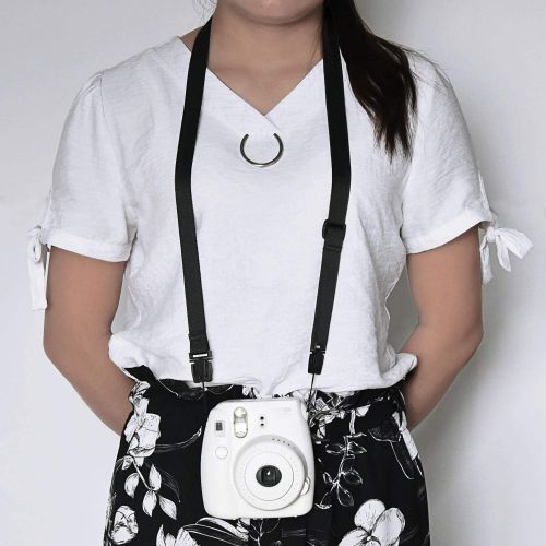  SUNMNS Camera Neck Strap Belt Band Compatible with Fujifilm Instax Mini 11 9 8 90 8+ 70 Instant Film Camera, Black