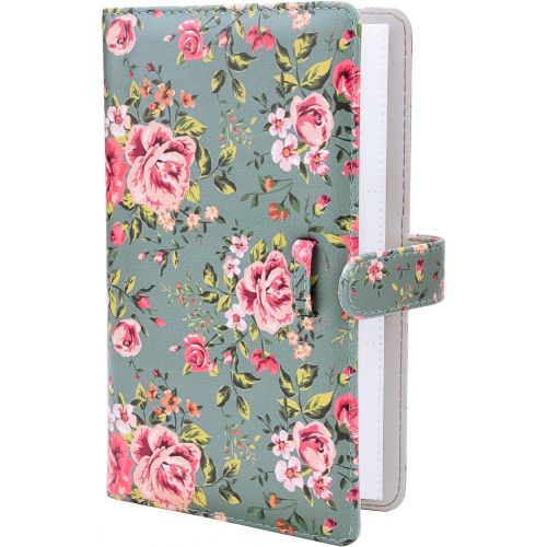  Sunmns Flower Wallet PU Leather Photo Album Compatible with Fujifilm Instax Mini 11 9 8 90 8+ 26 7s Instant Camera Film, Polaroid Snap Zip Z2300 PIC-300 Film (Retro Floral)