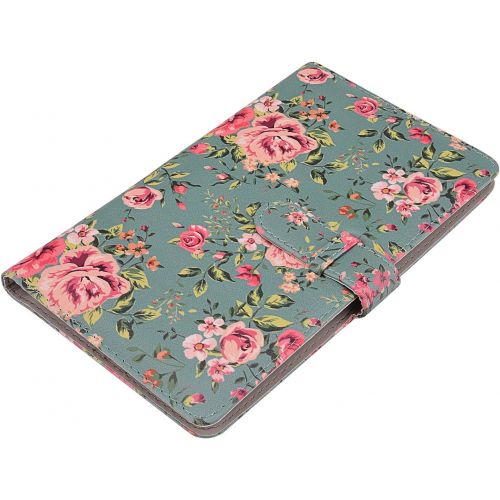  Sunmns Flower Wallet PU Leather Photo Album Compatible with Fujifilm Instax Mini 11 9 8 90 8+ 26 7s Instant Camera Film, Polaroid Snap Zip Z2300 PIC-300 Film (Retro Floral)