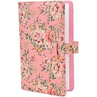 Sunmns Wallet PU Leather Photo Album Compatible with Fujifilm Instax Mini 11 9 8 90 8+ 26 7s Instant Camera Film, Polaroid Snap Zip Z2300 PIC-300 Film (Pink Floral)