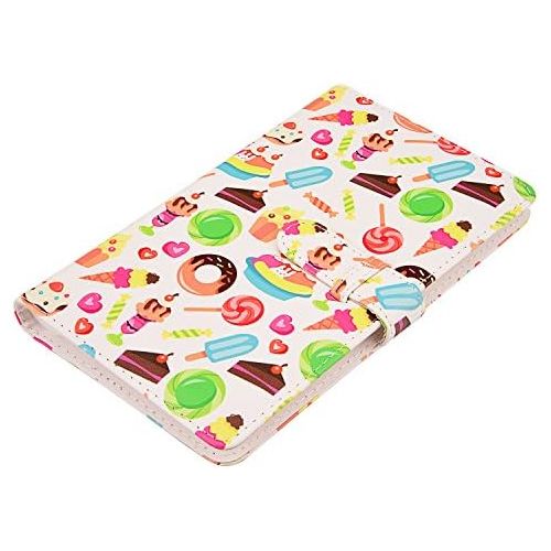  Sunmns Wallet PU Leather Photo Album Compatible with Fujifilm Instax Mini 11 9 8 90 8+ 26 7s Instant Camera Film, Polaroid Snap Zip Z2300 PIC-300 Film (Desserts)