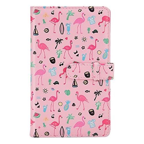  Sunmns Wallet PU Leather Photo Album Compatible with Fujifilm Instax Mini 11 9 8 90 26 7s Instant Camera Film, Polaroid Snap Zip Z2300 PIC-300 Film (Pink)