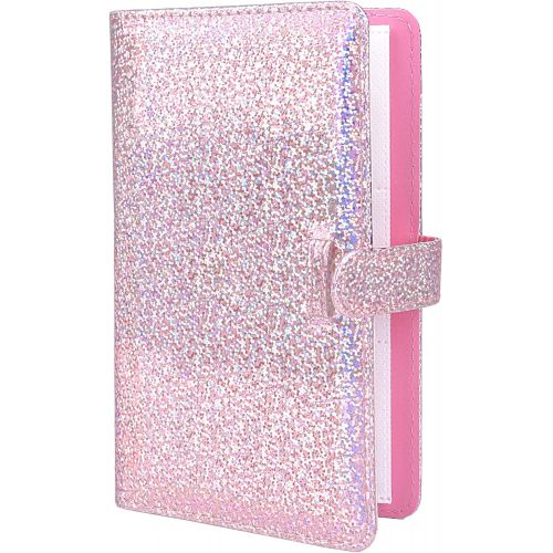  Sunmns Wallet PU Leather Photo Album for Fujifilm Instax Mini 11 9 8 90 8+ 26 7s Instant Camera Film, Polaroid Snap Zip Z2300 PIC-300 Film (Shining Pink)