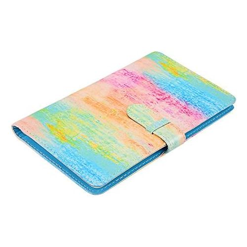  Sunmns Colorful Wallet PU Leather Photo Album Compatible with Fujifilm Instax Mini 11 9 8 90 8+ 26 7s Instant Camera Film, Polaroid Snap Zip Z2300 PIC-300 Film (Rainbow)