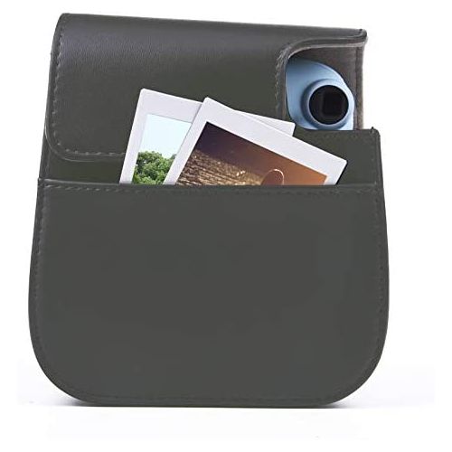  SUNMNS PU Leather Protective Compact Case Compatible with Fujifilm Instax Mini 11 Instant Camera (Black)