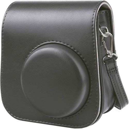  SUNMNS PU Leather Protective Compact Case Compatible with Fujifilm Instax Mini 11 Instant Camera (Black)